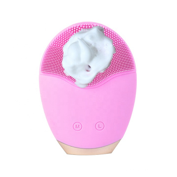 Nettoyeur ultrasonique de brosse de silicone de nettoyage facial électrique